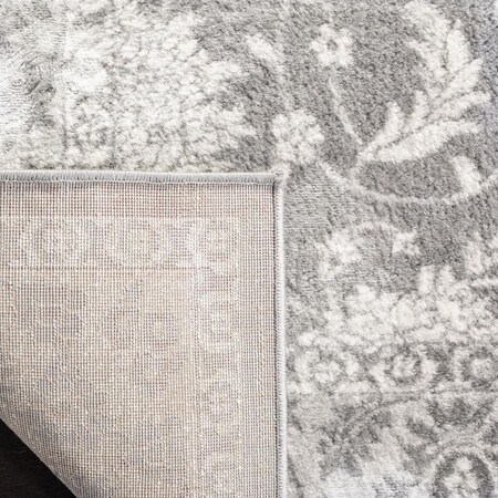 Safavieh 6 ft. 7 in. x 6 ft. 7 in. Brentwood Round Power Loomed Rug; Cream & Grey BNT844B-7R